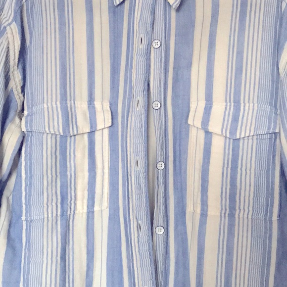 Rag & Bone Cropped Gauzey Button Down - Picture 6 of 11